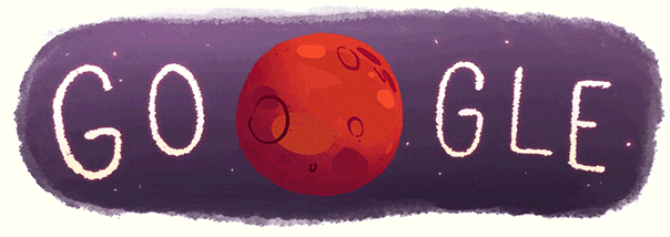 Wasser auf dem Mars: Google Doodle